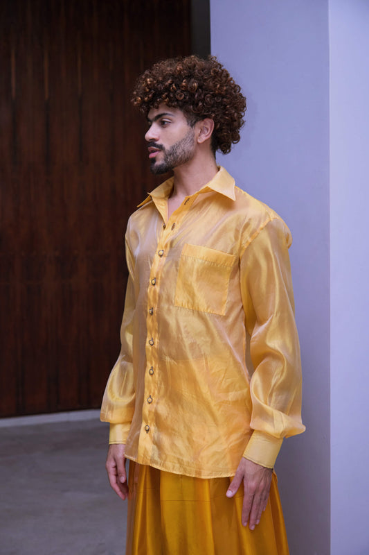 Camisa Changeant - Amarelo